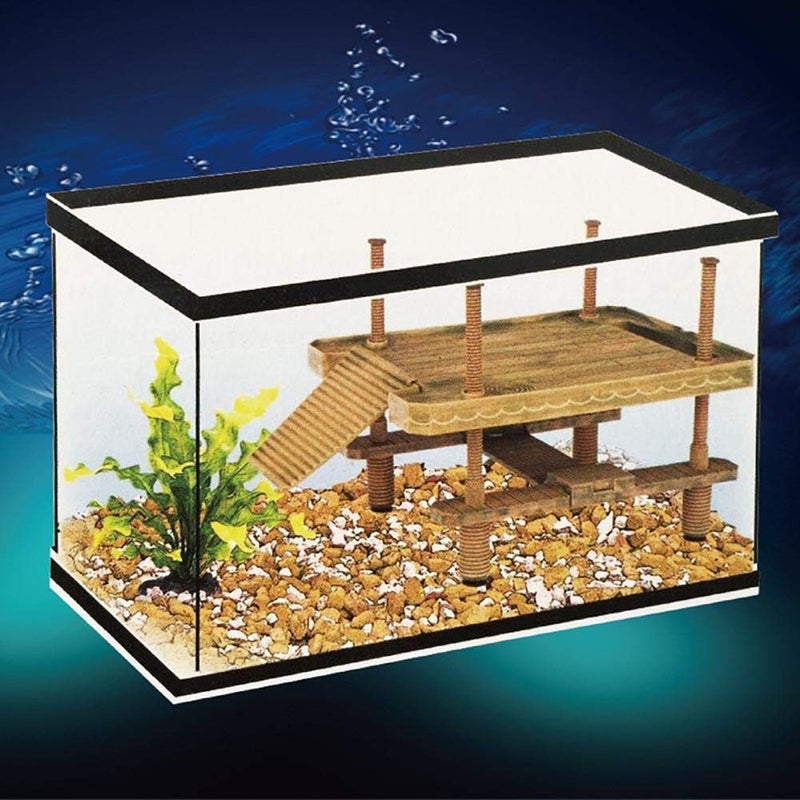 Hffheer Reptile Basking Tortoise Sunbathe Pier Aquarium Basking Reptile Climbing Ramp Hammock Fish Sunbathe Accessories - Image 2